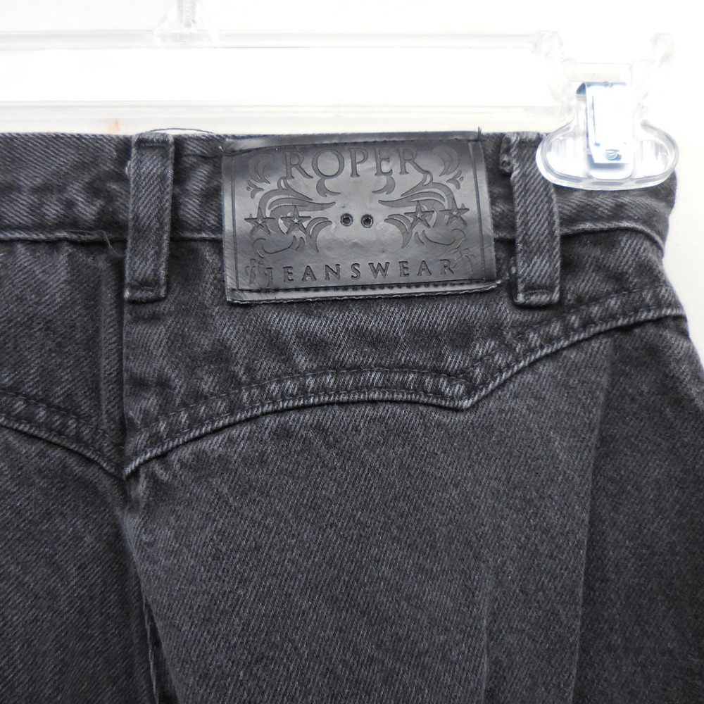 Roper Jeanswear Womens High Rise Studded Western Denim Pants Black Size 24x35